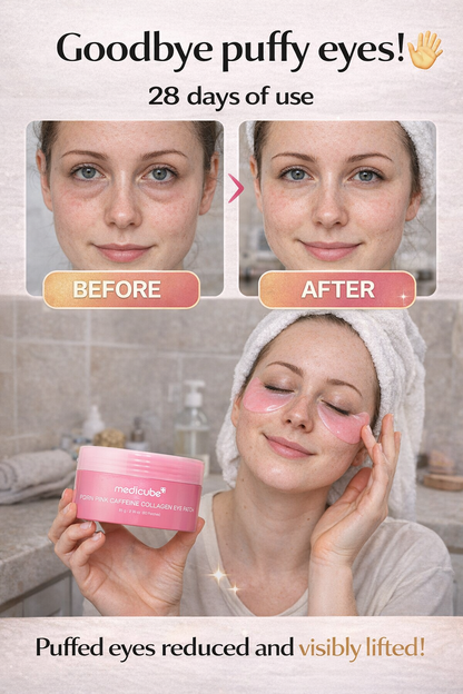 MEDICUBE PDRN Pink Caffeine Collagen Eye Patch